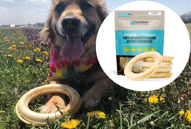 rawhide-rings Compressed Rawhide Rings 6" - 5 ct
